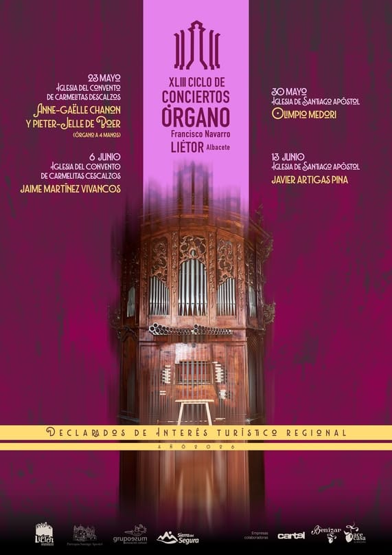 XLIII CICLO DE CONCIERTOS DE ÓRGANO “FRANCISCO NAVARRO” · LIÉTOR 2026
